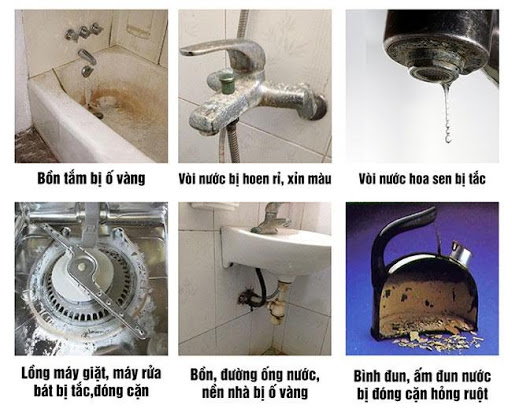 Những dấu hiệu nhận biết nước cứng