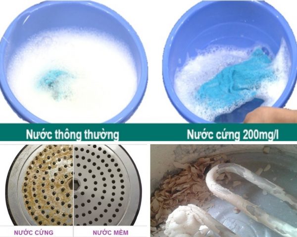 Nước cứng chứa hàm lượng Ca 2+ và Mg2+ vượt quá mức quy định